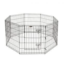 Pet Adobe Folding Metal Playpen with Eight 24 "x 30 "Panels with Latching Door for Dogs Black -Animal&Pet Supplies store TG20Midco20LLC20dba20Trademark20Global20LLC 959085ljoxx4xx973340