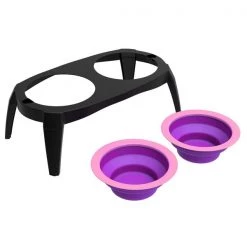 Pet Adobe Elevated Pet Bowls with Non-Slip Stand for Food and Water | Dogs / Cats (16-ounce Each, Pink) -Animal&Pet Supplies store TG20Midco20LLC20dba20Trademark20Global20LLC 986153rphxx6xxd32f43