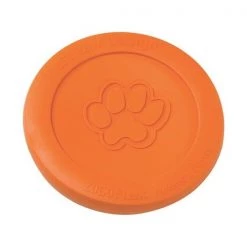 West Paw 8000375 Zogoflex Orange Zisc Disc Synthetic Rubber Frisbee Large