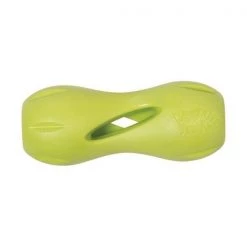 West Paw 8000386 Zogoflex Green Qwizl Synthetic Rubber Dog Treat Toy & Dispenser; Large