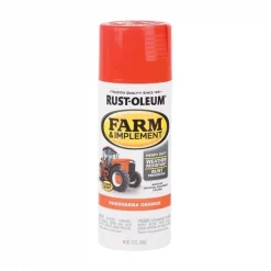 Specialty 1864651 12 oz Farm & Implement Husqvarna Orange Spray Paint; Pack of 6