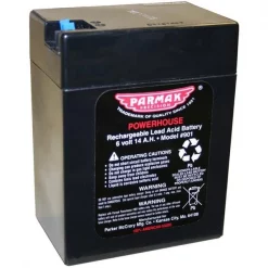 Parmak 7017774 6V Solar-Powered Fencer Battery; Black