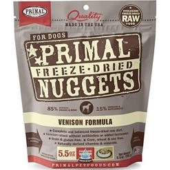 Primal Pet Foods PX00495 Canine Venison Freeze Dried Food; 5.5 oz