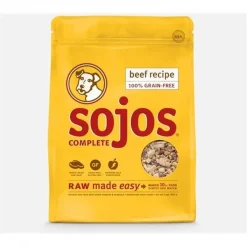 Sojos SJ11105 4 oz Adult Trial Beef Freeze Dried Dog Food