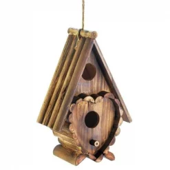 Procomfort Wood Cottage Heart A-Frame Bird House