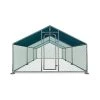 Aleko CKR10X20BL-UNB 20 x 10 ft. Metal DIY Walk-in Chicken Coop with Waterproof Cover; Silver & Blue