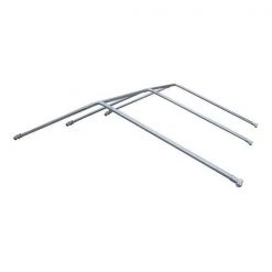 Aleko DKF7X7-UNB 7.5 x 7.5 ft. Full Steel Chain Link Dividable Dog Kennel Roof Frame Galvanized Finish