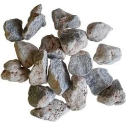 AzureGreen GUANGB 1 lbs Angelite Untumbled Stones; White & Brown