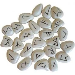 AzureGreen RRWHIR Resin Rune Set - White