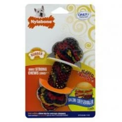 Nylabone 491579 Flavor Frenzy Double Action Chew - Bacon Cheesebur