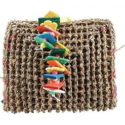 A&E Cage 001407 Happy Beaks Vine Mat forage Pouch Bird Toy