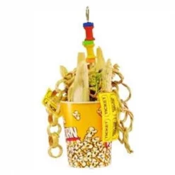 A&E Cage 001443 Happy Beaks Movie Time Toy; Multicolor