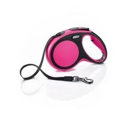 Flexi North America 860707 16 ft. 55 lbs Flexi New Comfort Tape Leash - Medium; Pink