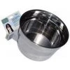 Bye-Bye Birdie 40 oz Stainless Steel Cage Crock Dog Bowl with Bracket