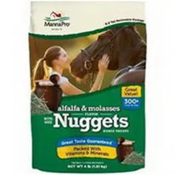 Manna Pro Products, Llc Manna Pro-Equine 1030258 4 lbs Alfalfa Molasses Nuggets