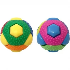 Multipet International 51486 Theo Ball with 8 Squeakers; Assorted Color