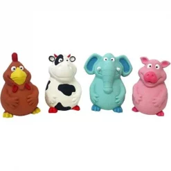 Multipet International 61245 Pot Belly Latex Buddies Toy; Assorted Color