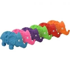 Multipet International 61274 Origami Elephant Latex Toy; Assorted Color