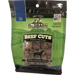 Redbarn Pet Products 255045 8 oz Redbarn Naturals Cuts Premium Dog Treat; Beef - Pack of 12