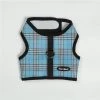 Bark Appeal BPWNG-M Plaid Mesh Wrap N Go Cloth Hook & Eye Harness; Blue - Medium