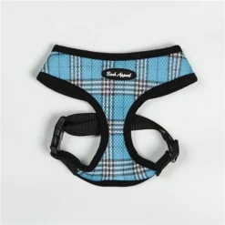 Bark Appeal BPBEZ-S Plaid Breathe EZ Mesh Harness; Blue - Small
