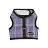 Bark Appeal LPWNG-L Plaid Mesh Wrap N Go Cloth Hook & Eye Harness; Lavender - Large