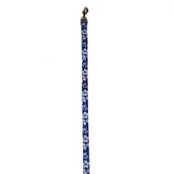 Bark Appeal BLHML Hibiscus Canvas Leash; Blue