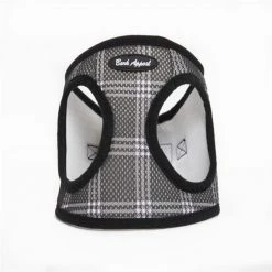 Bark Appeal BWPMEW-XL Plaid Mesh EZ Wrap Harness; Black - Extra Large