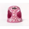Bark Appeal PHEW-M Hibiscus Step In Harness; Pink - Medium