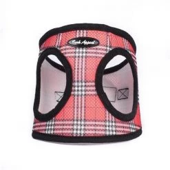Bark Appeal RPMEW-L Plaid Mesh EZ Wrap Harness; Red - Large