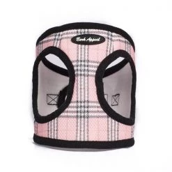 Bark Appeal PPLMEW-XS Plaid Mesh EZ Wrap Harness; Pink - Extra Small