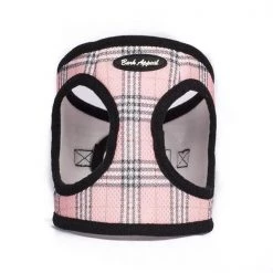 Bark Appeal PPLMEW-XL Plaid Mesh EZ Wrap Harness; Pink - Extra Large