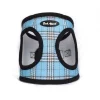 Bark Appeal BPMEW-M Plaid Mesh EZ Wrap Harness; Blue - Medium