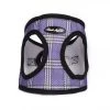 Bark Appeal LPMEW-XL Plaid Mesh EZ Wrap Harness; Lavender - Extra Large