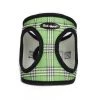 Bark Appeal GPMEW-S Plaid Mesh EZ Wrap Harness; Green - Small