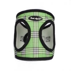Bark Appeal GPMEW-XL Plaid Mesh EZ Wrap Harness; Green - Extra Large