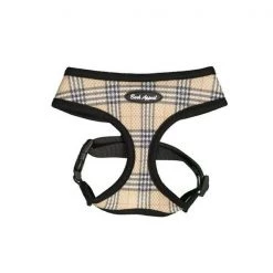 Bark Appeal TPBEZ-XL Plaid Breathe EZ Mesh Harness; Tan - Extra Large