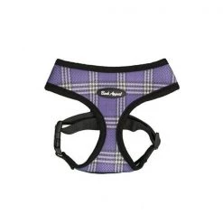 Bark Appeal LPBEZ-M Plaid Breathe EZ Mesh Harness; Lavender - Medium