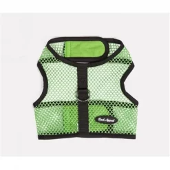 Bark Appeal GNWNG-L Netted Wrap N Go Cloth Hook & Eye Harness; Lime Green - Large