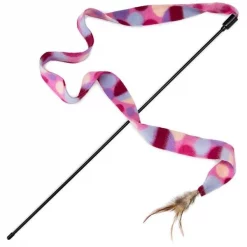 Gamesgonewild Interactive Teaser Wand Cat Toy with Feather