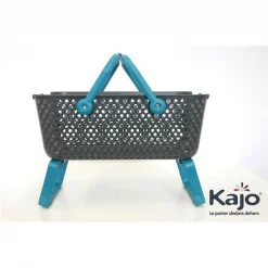 Kajo G710 4 gal Medium Basket; Gray & Turquoise Blue