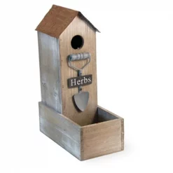 Boston International MTG18174 Herbs Rustic Garden Birdhouse