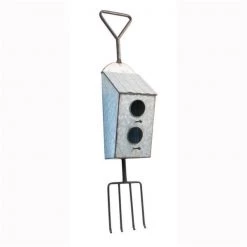 Boston International FUB19050 Pitchfork Metal Birdhouse