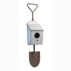 Boston International FUB19051 Shovel Metal Birdhouse