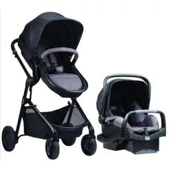 Evenflo Company Inc Evenflo 56041990 Pivot Modular Travel System with Safemax Infant Car Seat; Casual Gray