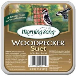 Morning Song 11462 12-9.5 oz Woodpecker Suet Wild Bird Food