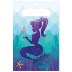 Forum Novelties 306840 Mermaid Treat Bags; Pack of 16
