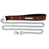 Gamewear Oakland Raiders Pet Leash Leather Chain Football Size Large