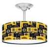 Ceiling Fan Designers 13LIGHT-NHL-BOS 13 in. NHL Boston Bruins Hockey Ceiling Mount Light Fixture