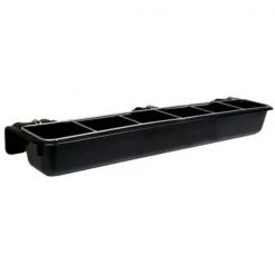 Miller Manufacturing 1313880 9 qt. Hookover Goat Trough; Black